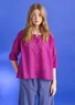 Vevd bluse «Hedda» i økologisk bomull (cerise XXL)