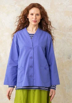 Woven organic cotton jacket - himmelsbl