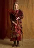 Gemustertes Kleid „Kiara“ aus Viskose (aubergine L)