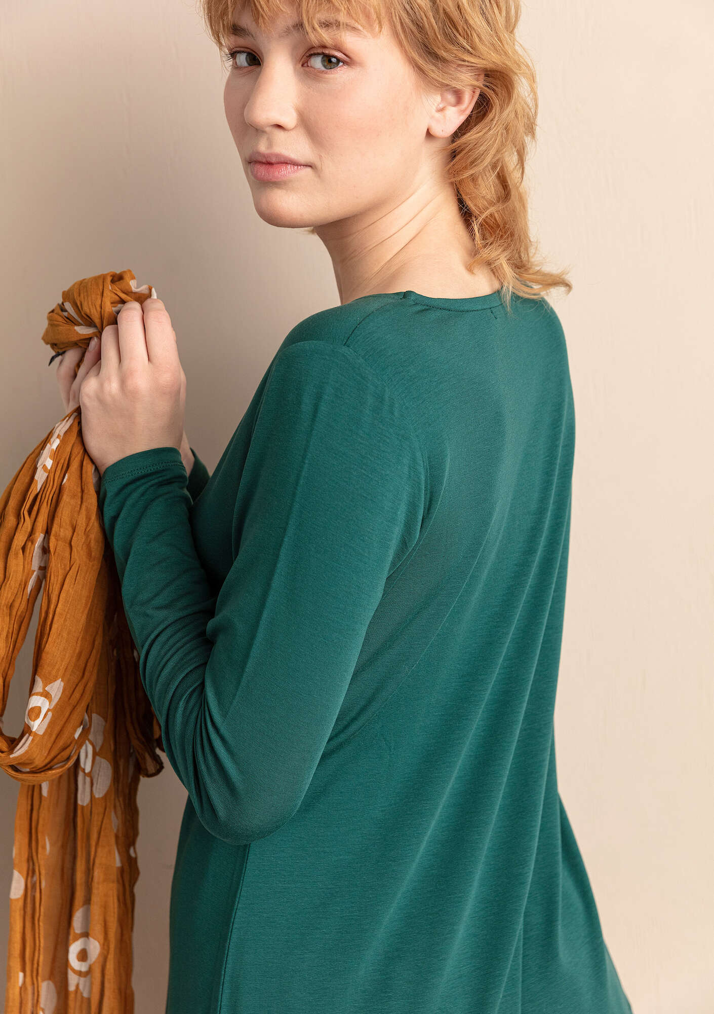 Tricot top bottle green