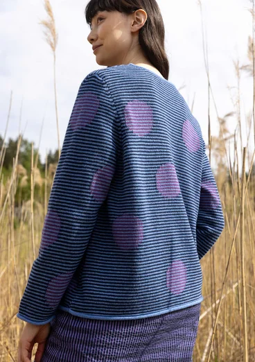 Trøje "Windy" i lammeuldsmiks - mørk indigo