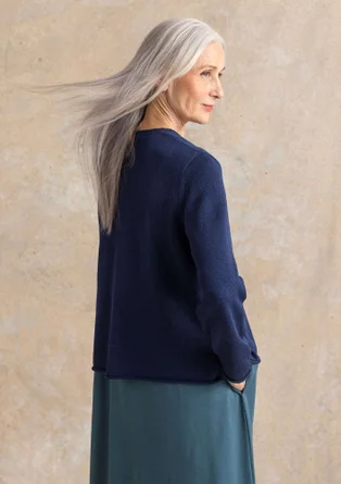 Gilet en coton recyclé - indigo foncé