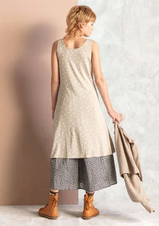 Robe "Pytte" en jersey de lyocell/élasthanne - naturel foncé/écru