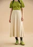 “Billie” organic cotton/modal jersey skirt (oatmeal/patterned XL)