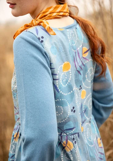 Robe « Embla » en coton biologique tissé - bleu lin