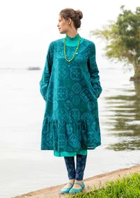 Webkleid „Poesi“ aus Bio-Baumwolle - dunkeljaspis