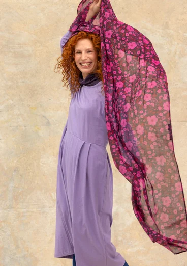 Gemustertes oder einfarbiges Jerseykleid „Frida“ aus Bio-Baumwolle - puderlila