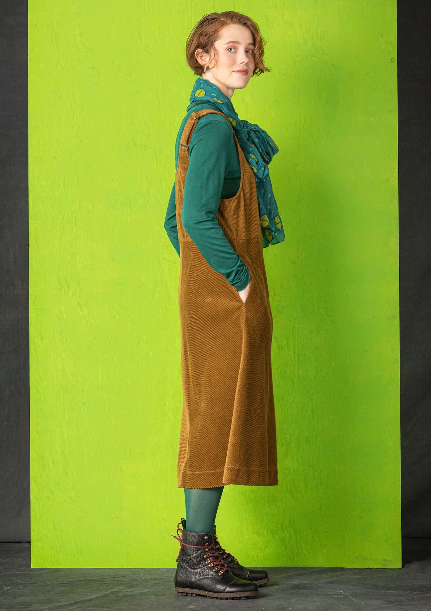 Balalaika-Kleid aus Öko-Baumwolle messing thumbnail