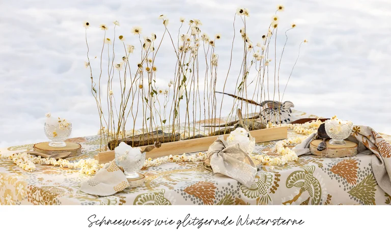 Tischdecke „Alaska Forest“ aus Bio-Baumwolle