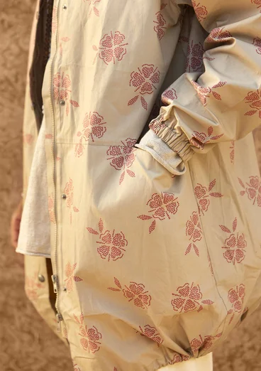 Parka "Nice" en écocoton - naturel foncé
