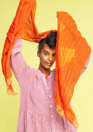 “Lillian” organic cotton shawl - copper