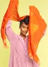 “Lillian” organic cotton shawl (copper One Size)