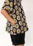 Blouse "Afrodite" en coton biologique (noir S)