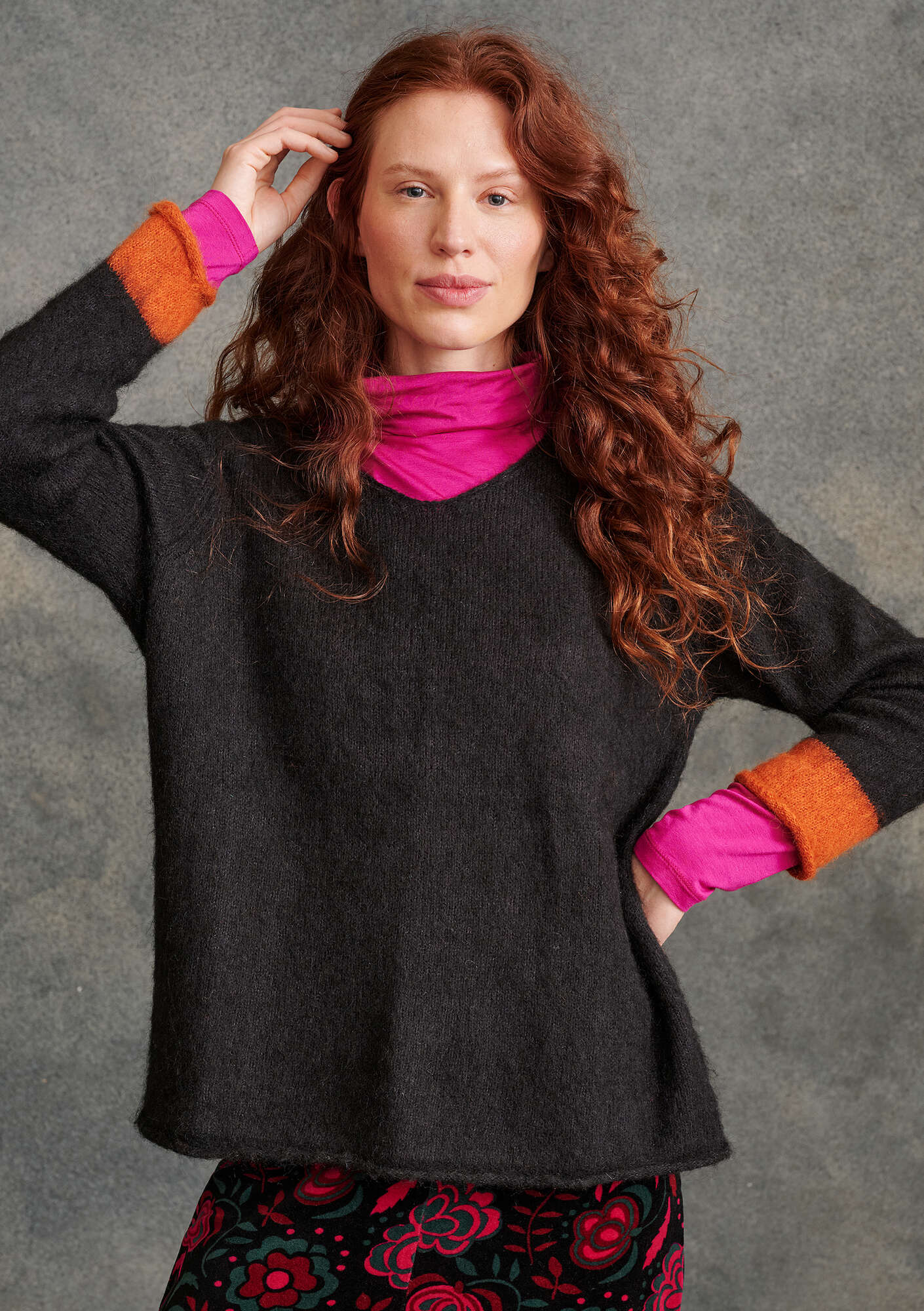 Pullover aus Alpakagemisch black