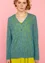 “Luisa” linen/recycled cotton pointelle cardigan (aqua green S)