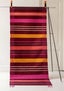 “Jaipur” organic cotton hallway mat with a striped design agate red thumbnail