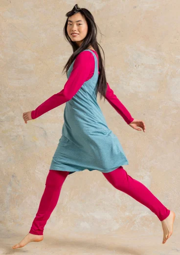 Slipklänning ”Bianca” i lyocell/elastan - blå topas/mönstrad