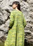 “Dorinda” jersey dress in organic cotton/modal (pistachio XL)