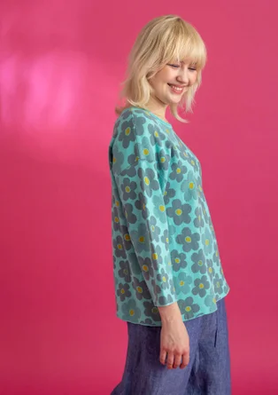 Pullover „Polli“ aus Bio-/Recycling-Baumwolle - aqua