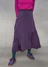 “Pytte” jersey skirt made of organic cotton/modal/elastane (blackberry/print S)