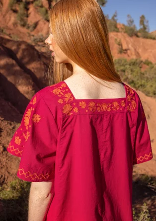 “Patricia” organic cotton tunic - cyklamen