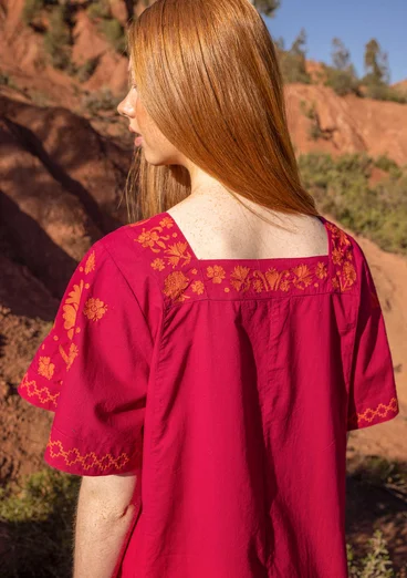 “Patricia” organic cotton tunic - cyklamen