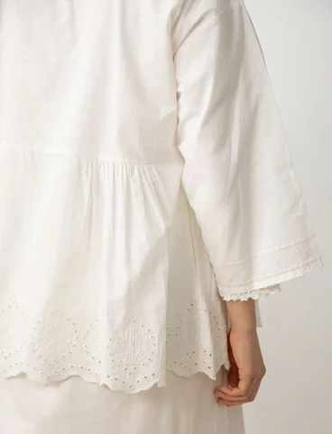 “Syd” woven organic cotton blouse - halvblekt