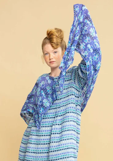 Sjal "Lillian" i ekologisk bomull - himmelsbl