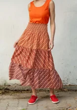 “Eka” woven organic cotton skirt - nutmeg