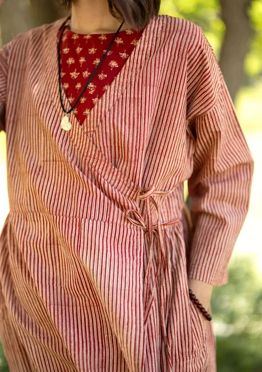 Robe tissée ”Rose hip” en coton biologique - henné