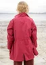 Parka "Lucy" en coton biologique tissé (cranberry/motif M)