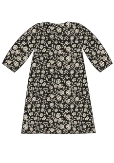 V-neck dress - black/rose