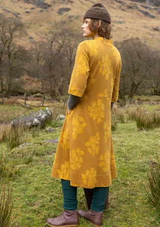 Strickkleid „Hildur“ aus Bio-Baumwolle - curry