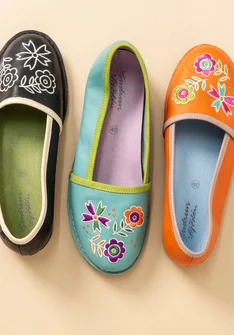 Ballerinas aus Nappaleder - jade