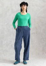 “Rime” organic cotton corduroy trousers - indigo