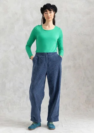 Cordhose „Rime“ aus Bio-Baumwolle - indigo