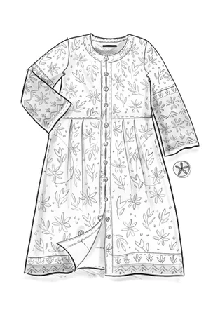 Woven “Kauri” dress in organic cotton  - svart