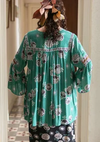 Bluse „Maya“ aus Viskose - wermutkraut