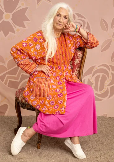 Artistblus "Amber" i ekologisk bomull - masala