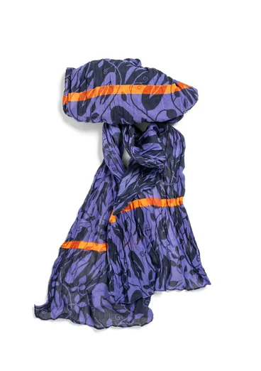 “Kelly” organic cotton scarf - amethyst