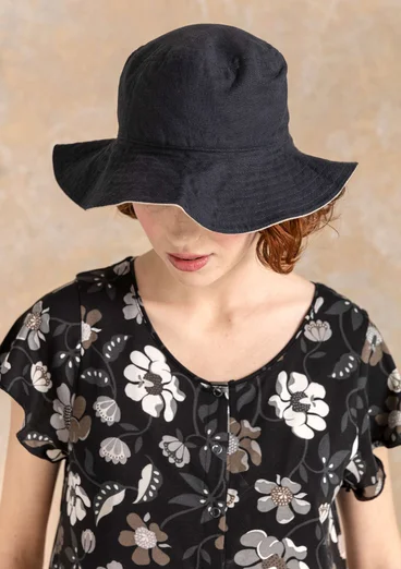 Chapeau réversible "Farmer" en coton biologique/lin -