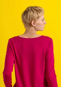 Top ”Bianca” en jersey de lyocell/élasthanne - cyclamen