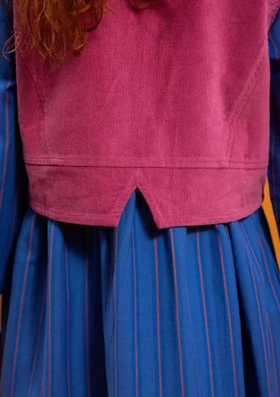 “Venezia” woven organic cotton waistcoat - heather