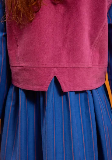 “Venezia” woven organic cotton waistcoat - heather