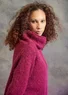 Knitted alpaca blend sweater (grape S)