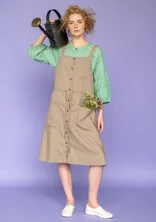 Vevd kjole «Garden» i økologisk bomull / lin - mullvad