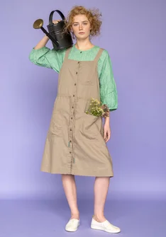 Geweven jurk "Garden" van biologisch katoen/linnen - mullvad