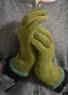 Gloves in organic cotton/wool with touchscreen function (sage One Size)