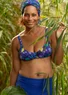 Bikinitop „Botswana“ aus Polyamid/Elasthan (türkis-gemustert M)