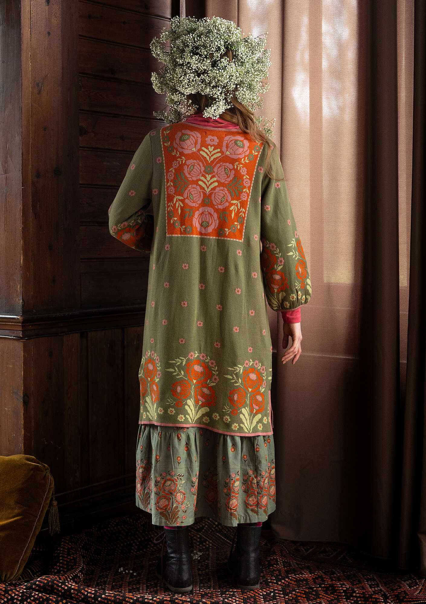 Stine” organic/recycled cotton knit fabric dress